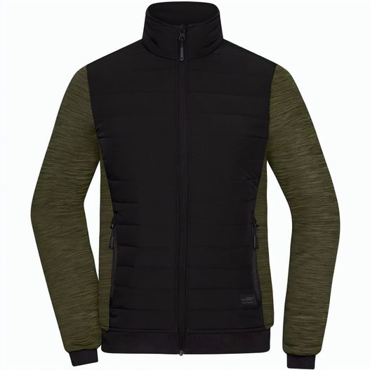 Ladies' Padded Hybrid Jacket - Wattierte Jacke mit Stehkragen im attraktiven Materialmix (Bild 1)