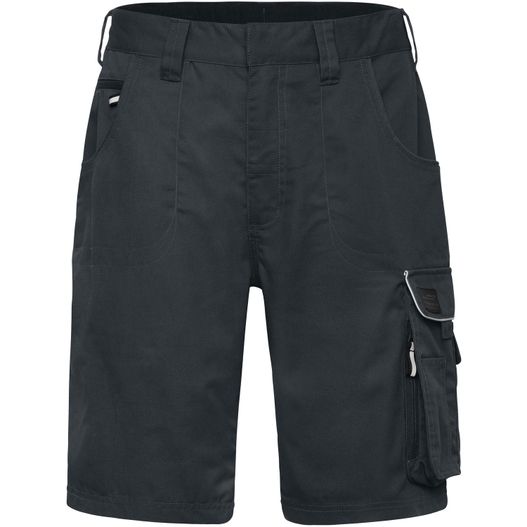 eine schwarze ladung shorts mit einer reißverschlusstasche Workwear Bermudas - SOLID - - Funktionelle Arbeitsshorts im cleanen Look mit hochwertigen Details (Bild 1)