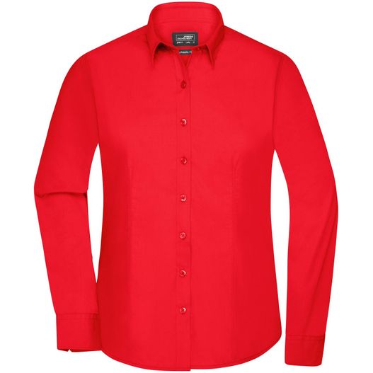Ladies' Shirt Longsleeve Poplin - Klassisches Shirt aus pflegeleichtem Mischgewebe (Bild 1)