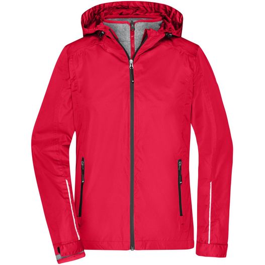 eine rote jacke mit kapuze und kapuze Ladies' 3-in-1-Jacket - Funktionelle Doppeljacke, 3 Tragevariationen, vielseitig einsetzbar, Fleece-Innenjacke leicht auszippbar (Bild 1)