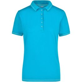 Ladies' Elastic Polo - Hochwertiges Poloshirt mit Kontraststreifen