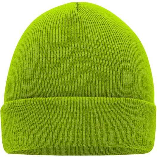 eine hellgrüne mütze auf weißem hintergrund Knitted Cap - Klassische Strickmütze in vielen Farben (Bild 1)