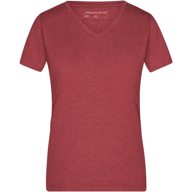 Ladies' Heather T-Shirt - Modisches T-Shirt mit V-Ausschnitt