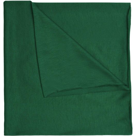 eine grüne serviette gefaltet auf einem weißen hintergrund Economic X-Tube Polyester - Multifunktionales Schlauchtuch mit 12 Tragevarianten (Bild 1)