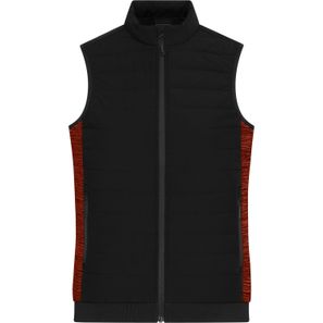 Ladies' Padded Hybrid Vest - Wattierte Weste mit Stehkragen im attraktiven Materialmix