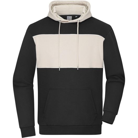 Sweat-Hoody colour-block UNISEX - Unisex Hoody mit Kontrasteinsatz (Bild 1)