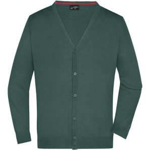 Men's V-Neck Cardigan - Klassische Baumwoll-Strickjacke