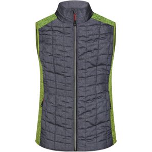 Ladies' Knitted Hybrid Vest - Weste im stylischen Materialmix