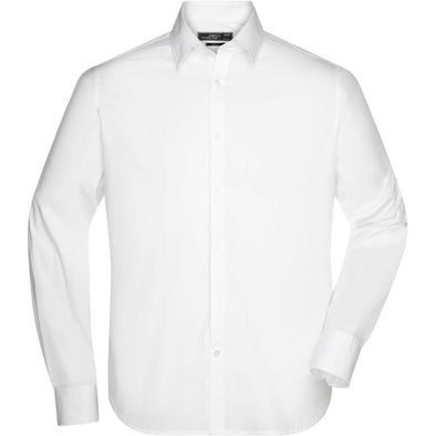 Men's Shirt Slim Fit Long - Modisch tailliertes Cityhemd und Damenbluse