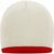 Beanie with Contrasting Border - Enganliegende Strickmütze ohne Umschlag