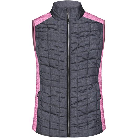 Ladies' Knitted Hybrid Vest - Weste im stylischen Materialmix (Bild 1)