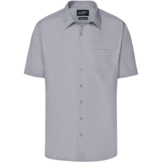 Men's Business Shirt Short-Sleeved - Klassisches Shirt aus strapazierfähigem Mischgewebe (Bild 1)