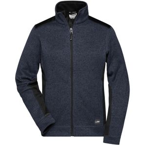 Ladies' Knitted Workwear Fleece Jacket - STRONG - - Pflegeleichte Strickfleece Jacke im Materialmix