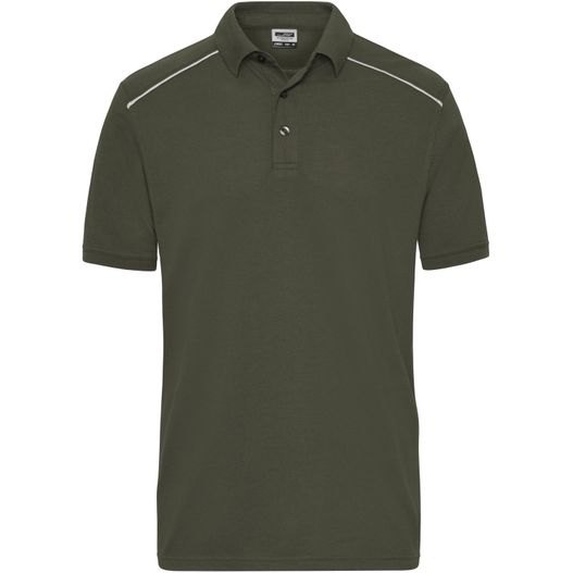 Men's  Workwear Polo - SOLID - - Strapazierfähiges und pflegeleichtes Polo mit Kontrastpaspel (Bild 1)