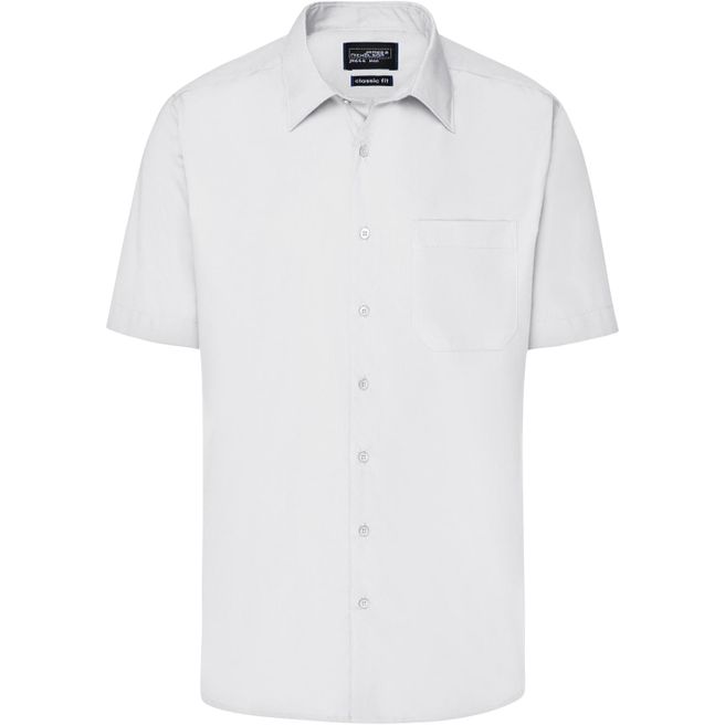 Men's Business Shirt Short-Sleeved - Klassisches Shirt aus strapazierfähigem Mischgewebe
