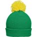 Pompon Hat with Brim - Strickmütze mit Umschlag und Pompon