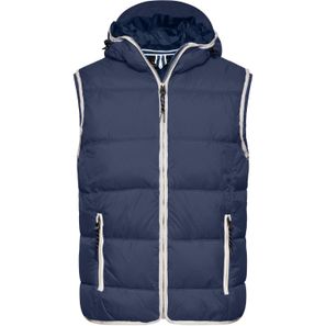 Men's Maritime Vest - Modische Steppweste mit angeschnittener Kapuze