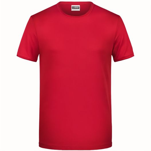 Men's-T - T-Shirt mit trendigem Rollsaum (Bild 1)