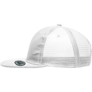 6 Panel Flat Peak Cap - 6 Panel Mesh Cap mit flachem Schild