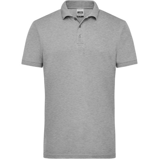 ein graues poloshirt mit kragen Men's Workwear Polo - Pflegeleichtes und strapazierfähiges Polo (Bild 1)