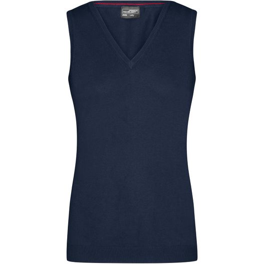 Ladies' V-Neck Pullunder - Klassischer Baumwoll-Pullunder (Bild 1)