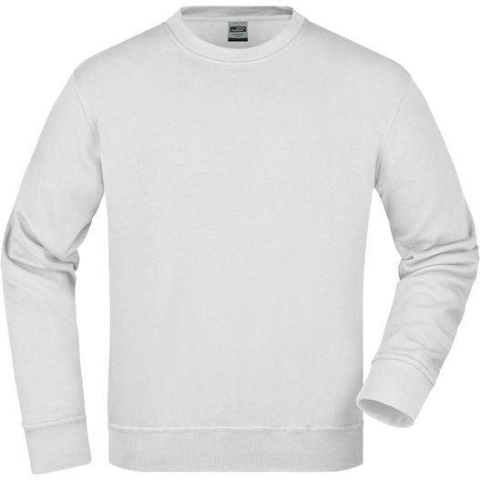 ein weißes sweatshirt mit langem ärmel Workwear Sweatshirt - Klassisches Rundhals-Sweatshirt (Bild 1)