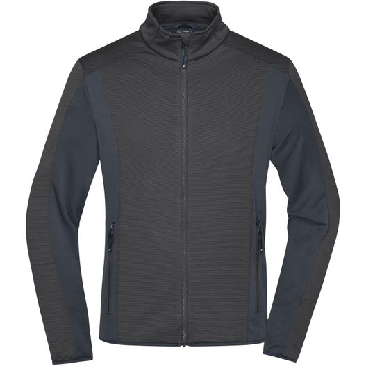 eine herrenjacke mit reißverschluss und kapuze Men's Structure Fleece Jacket - Stretchfleecejacke im sportlichen Look (Bild 1)