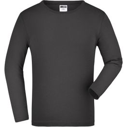 Junior Shirt Long-Sleeved Medium - Langarm T-Shirt aus Single Jersey