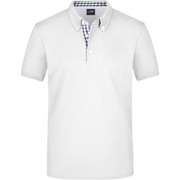 Men's Plain Polo - Polo mit Button-Down Kragen