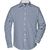 Men's Checked Shirt - Modisches Karoshirt mit Uni-Einsätzen an Kragen und Manschette