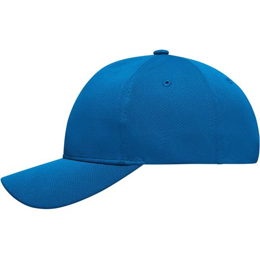 eine blaue baseballkappe auf weißem hintergrund 6 Panel Sport Mesh Cap - Sportliche 6 Panel Cap aus weichem Meshmaterial (Bild 1)