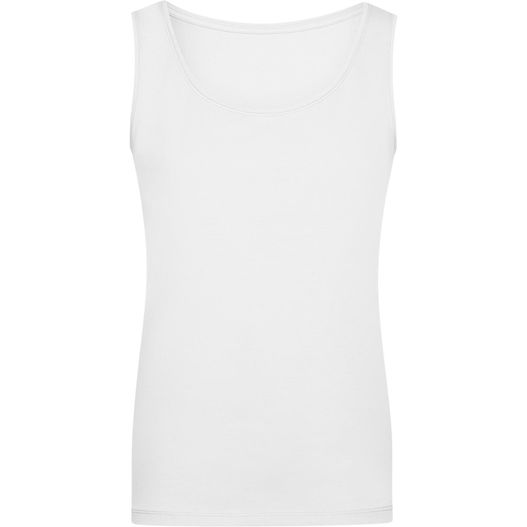 ein weißes tanktop mit einem schöpfhals Ladies' Elastic Top - Klassiches Tank-Top (Bild 1)