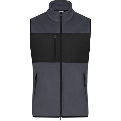 Men's Fleece Vest - Fleeceweste im Materialmix
