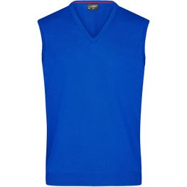 Men's V-Neck Pullunder - Klassischer Baumwoll-Pullunder