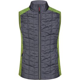 Ladies' Knitted Hybrid Vest - Weste im stylischen Materialmix