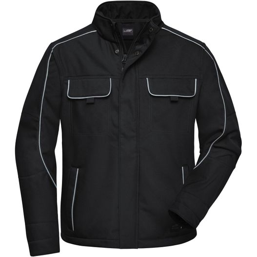 Workwear Softshell Jacket - SOLID - - Professionelle Softshelljacke im cleanen Look mit hochwertigen Details (Bild 1)