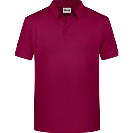 ein rotes poloshirt mit einem weißen logo auf der brust Men's Basic Polo - Klassisches Poloshirt (Bild 1)
