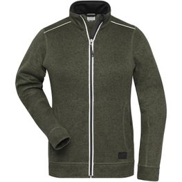 Ladies' Knitted Workwear Fleece Jacket - SOLID - - Pflegeleichte Strickfleece-Jacke