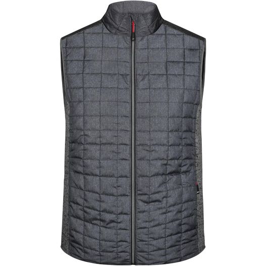 Men's Knitted Hybrid Vest - Weste im stylischen Materialmix (Bild 1)
