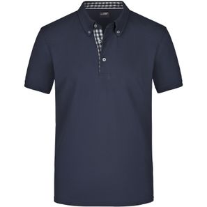 Men's Plain Polo - Polo mit Button-Down Kragen