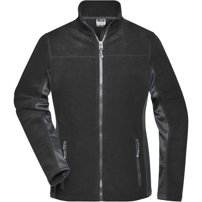 Ladies' Workwear Fleece Jacket - STRONG - - Strapazierfähige Fleecejacke im Materialmix