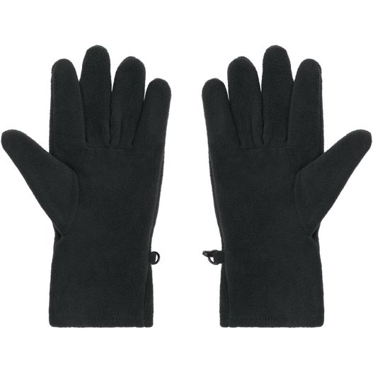 ein paar schwarzer handschuhe auf weißem hintergrund Microfleece Gloves - Wärmende Fleece Handschuhe für Damen und Herren (Bild 1)