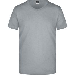 Men's Slim Fit V-T - Figurbetontes V-Neck-T-Shirt