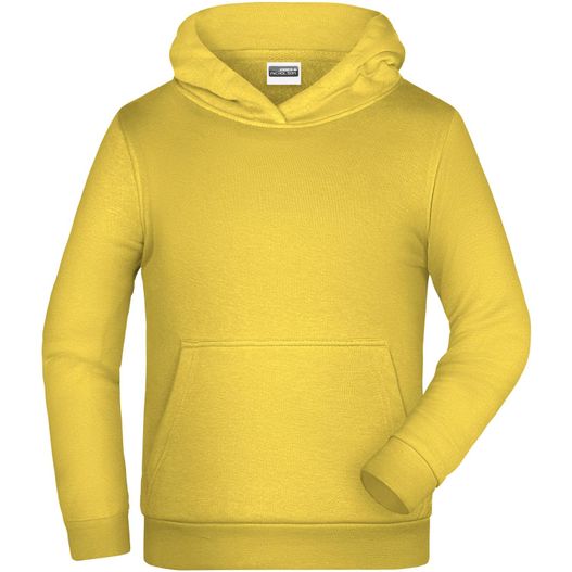ein gelber kapuzenpullover mit kapuze drauf Children Promo Hoody - Klassisches Kapuzensweat für Kinder (Bild 1)