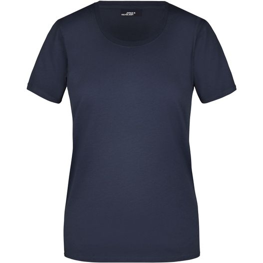 shirt mit rundem hals Ladies' Basic-T - Leicht tailliertes T-Shirt aus Single Jersey (Bild 1)