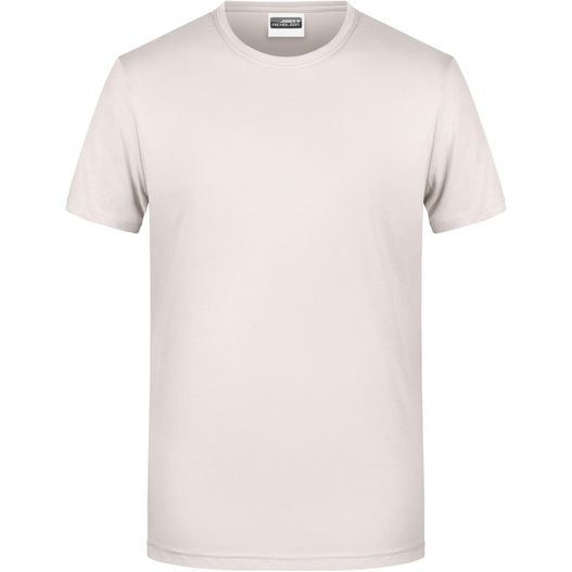 ein weißes t-shirt mit einem kurzen ärmel Men's Basic-T - Herren T-Shirt in klassischer Form (Bild 1)