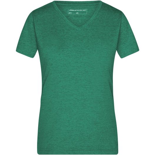 Ladies' Heather T-Shirt - Modisches T-Shirt mit V-Ausschnitt (Bild 1)