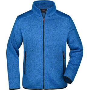 Men's Knitted Fleece Jacket - Modische Strickfleece Jacke mit Stehkragen