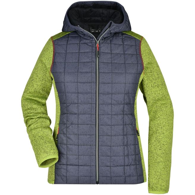 Produktabbildung Ladies' Knitted Hybrid Jacket - Strickfleecejacke im stylischen Materialmix Ladies' Knitted Hybrid Jacket - Strickfleecejacke im stylischen Materialmix