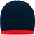Beanie with Contrasting Border - Enganliegende Strickmütze ohne Umschlag